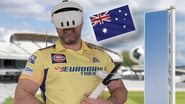 Getting a VR cricket bat to Australia