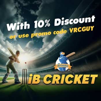 10% off iB Cricket banner